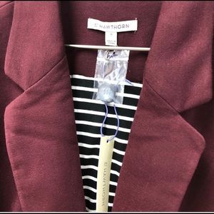 41 HAWTHORN benson 3/4 sleeve blazer red 3X